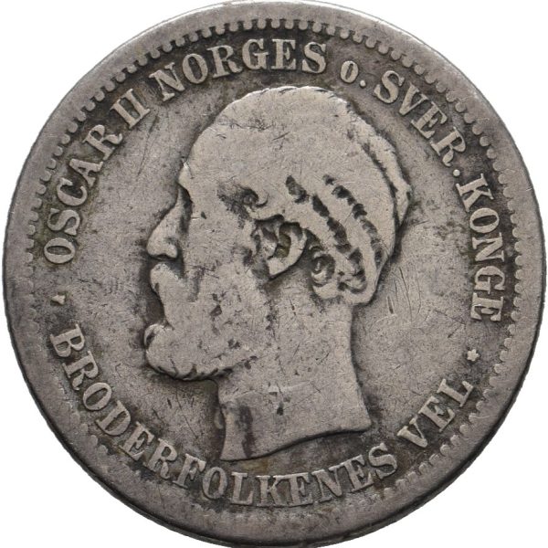 1878 1 krone Oscar II, 1-