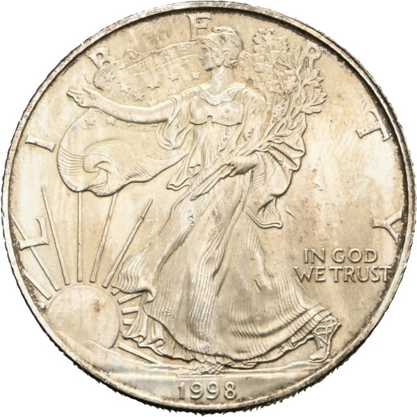 1998 USA 1 dollar, 1 oz sølv, 01