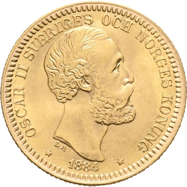 1884 Sverige 20 kronor Oskar II, 0/01