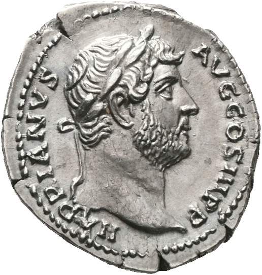 AR denarius Hadrian (117-138 e.Kr. ), 3,41 g, Roma, 01