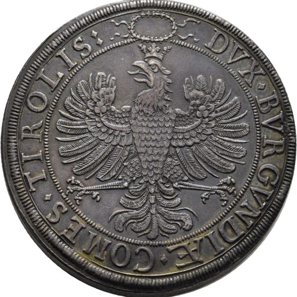 1619 – 1632 (ND) Østerrike Tyrol, 2 Thaler, Leopold V og Claudia, 01