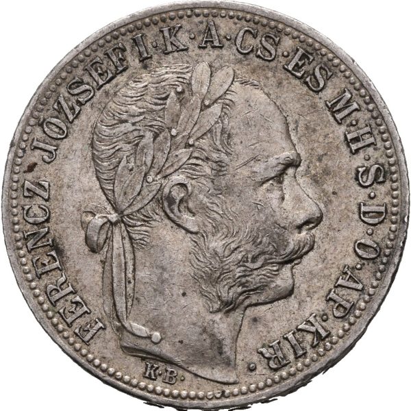 1883  Ungarn 1 forint Franz Josef, 1+